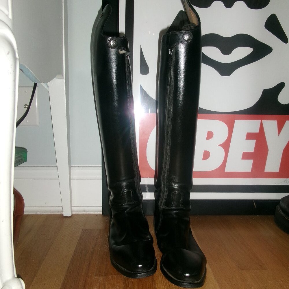 König Authentic Leather Stiff Tall Dressage Boot